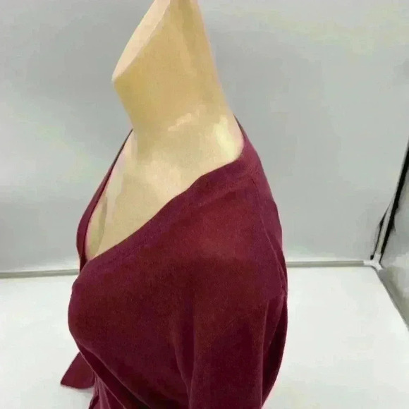 Color Story Women’s Cardigan Burgundy Size Medium - Picture 7 of 11